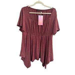 BloomChic Women's Rust Blouse